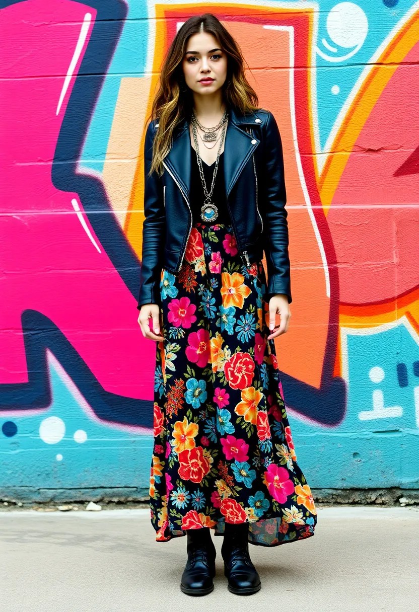 21 Vibrant Fashion Ideas That'll Make You Stand Out in Any Crowd! - 1. Moto Boho Madness